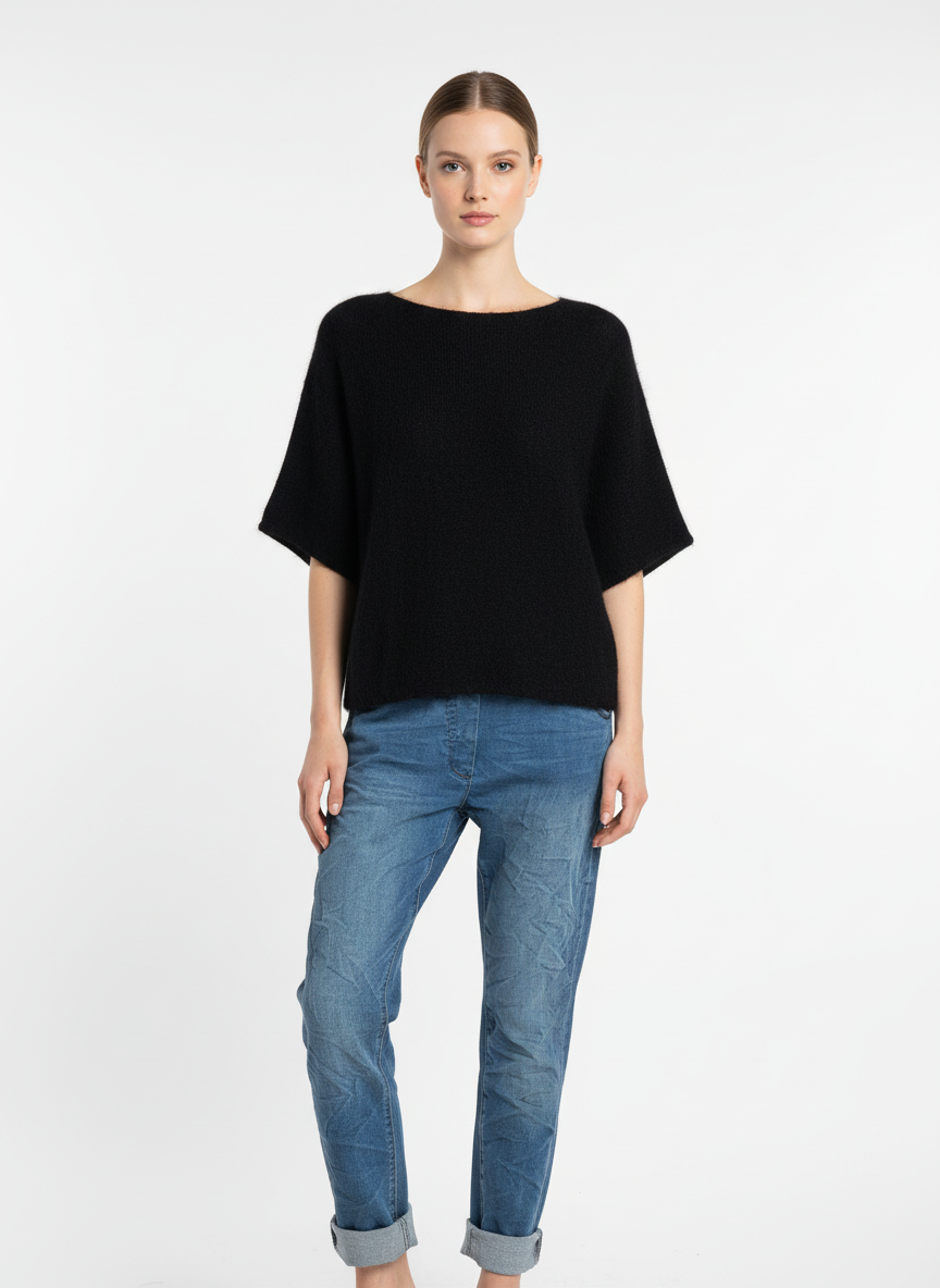 Wool Short Sleeve Jumper