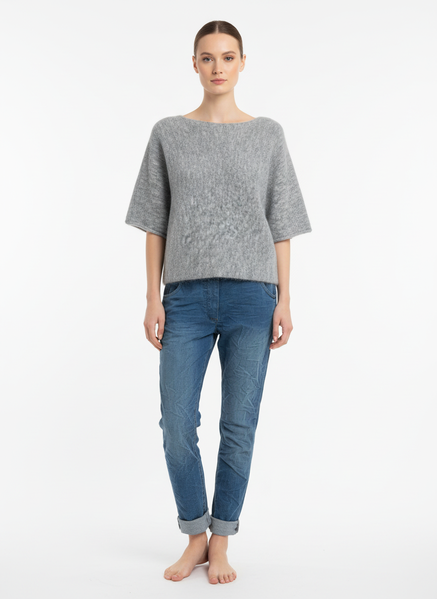 Wool Short Sleeve Jumper