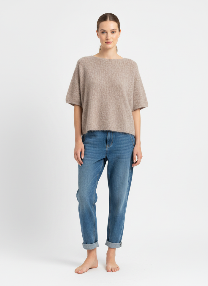 Wool Short Sleeve Jumper