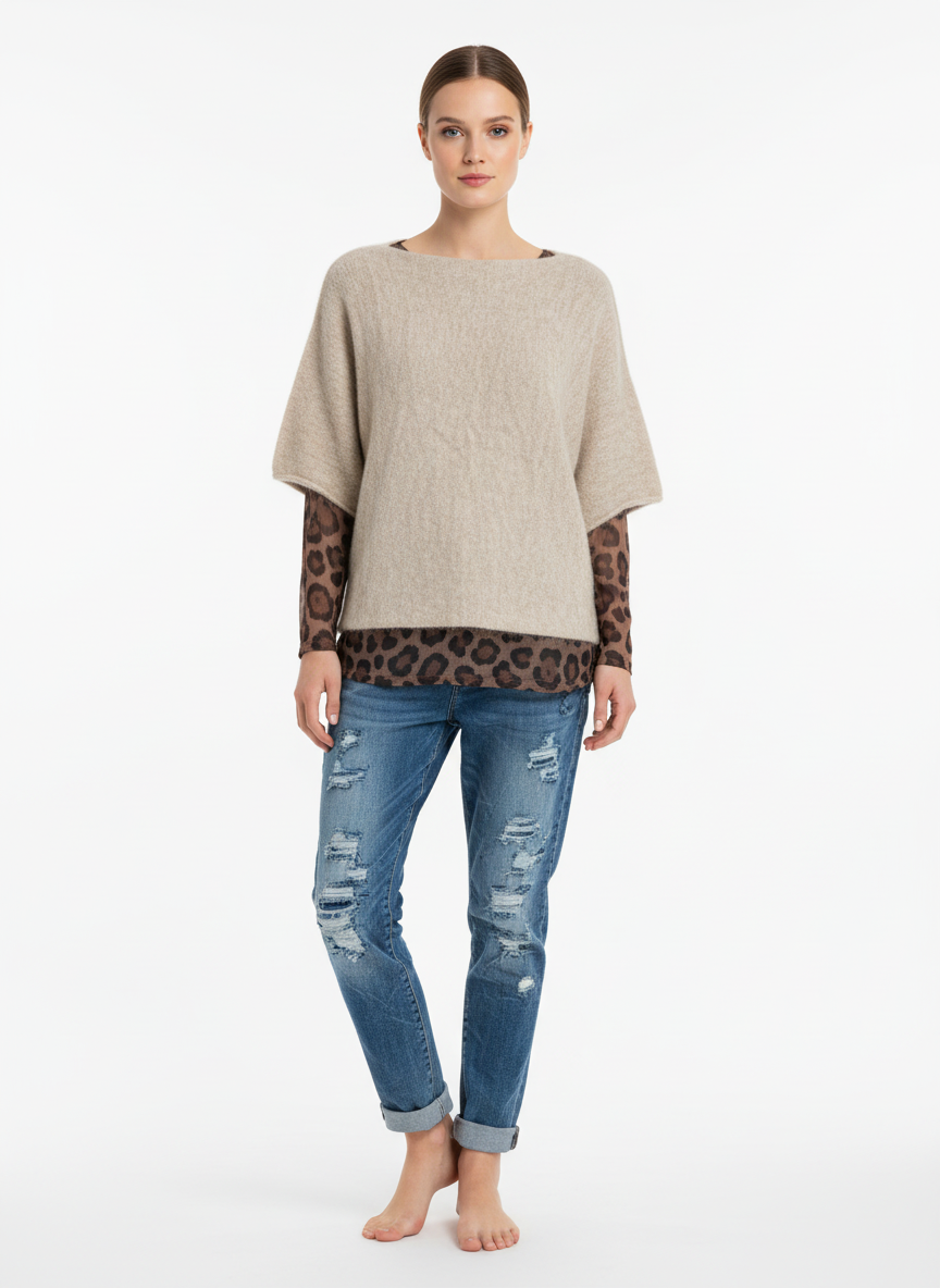 Wool Short Sleeve Jumper