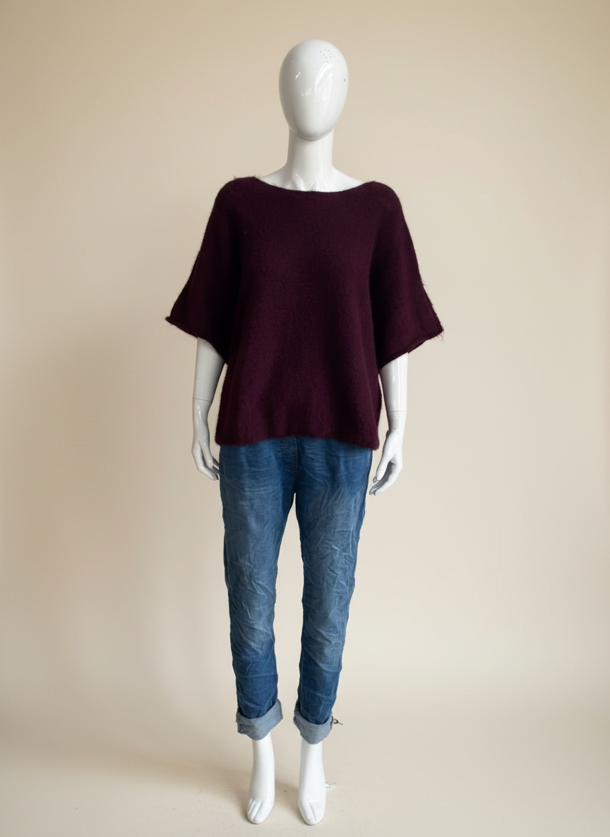 Wool Short Sleeve Jumper
