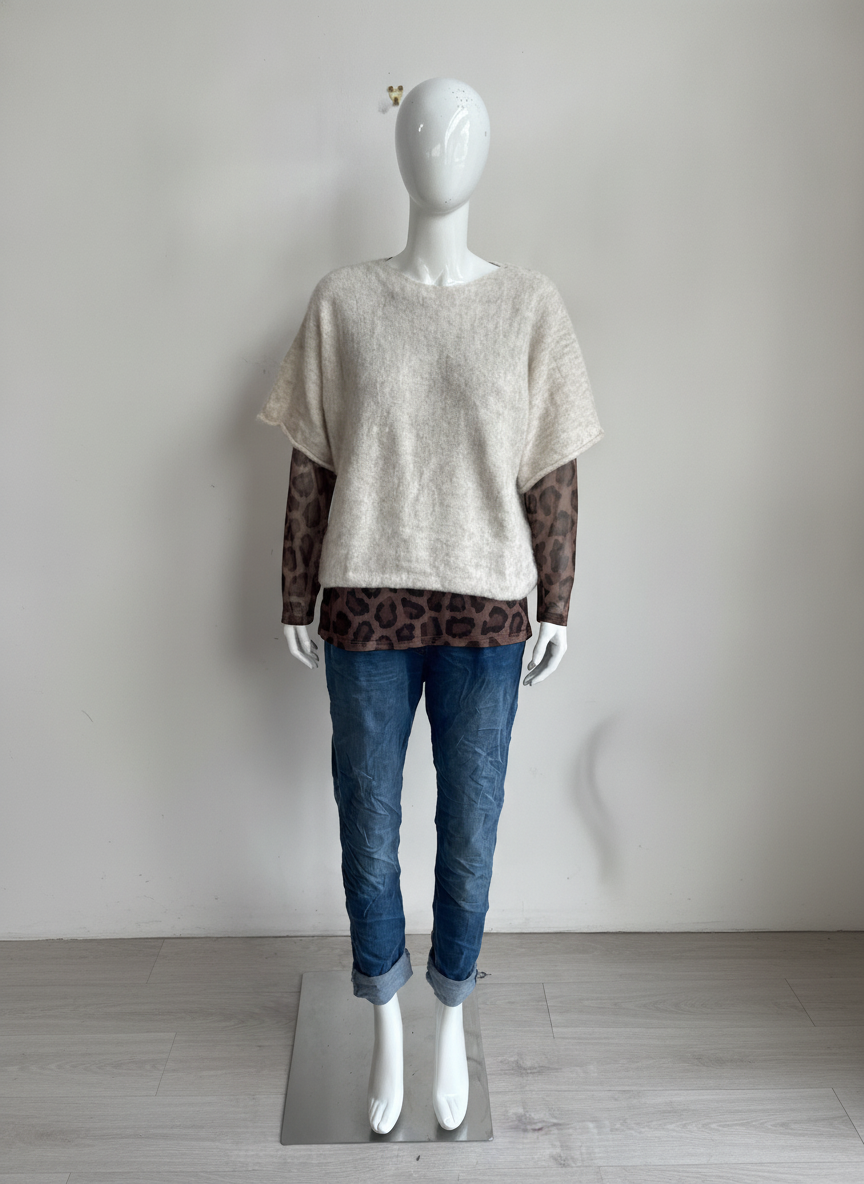 Wool Short Sleeve Jumper