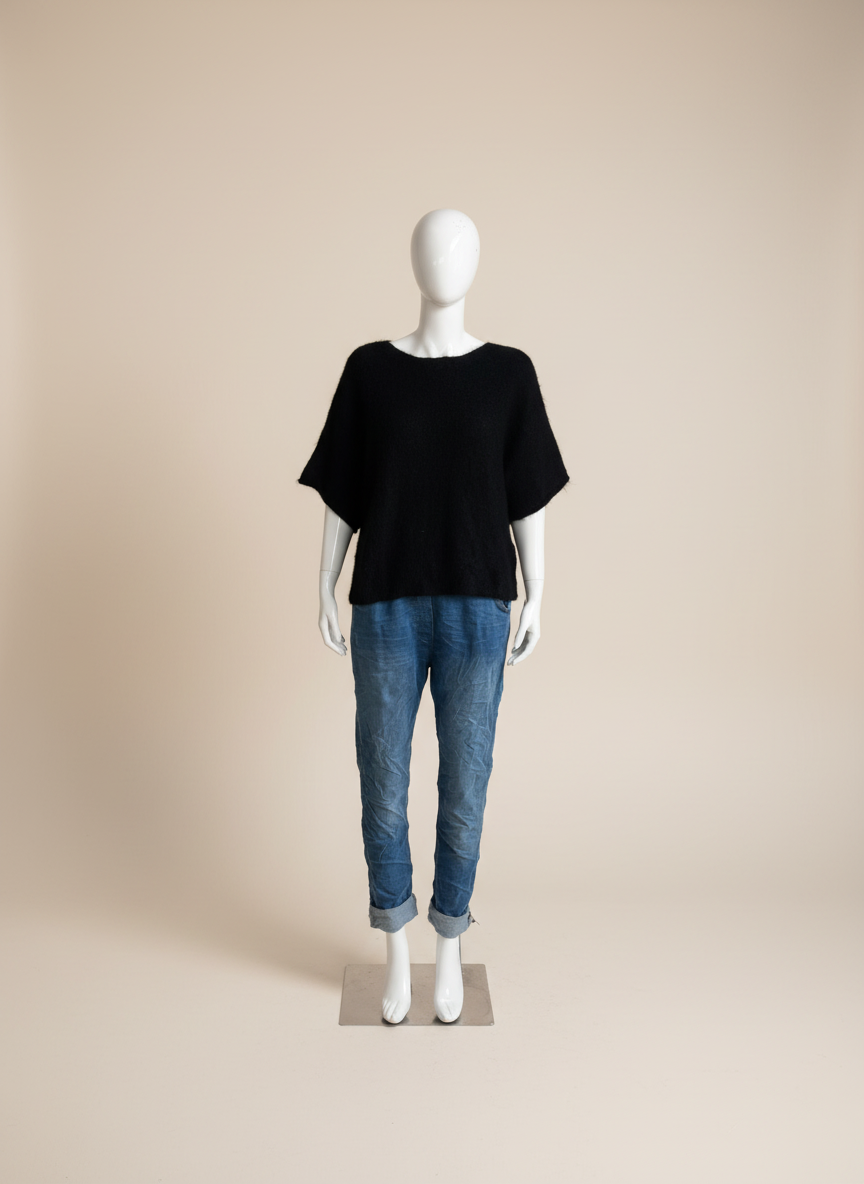 Wool Short Sleeve Jumper