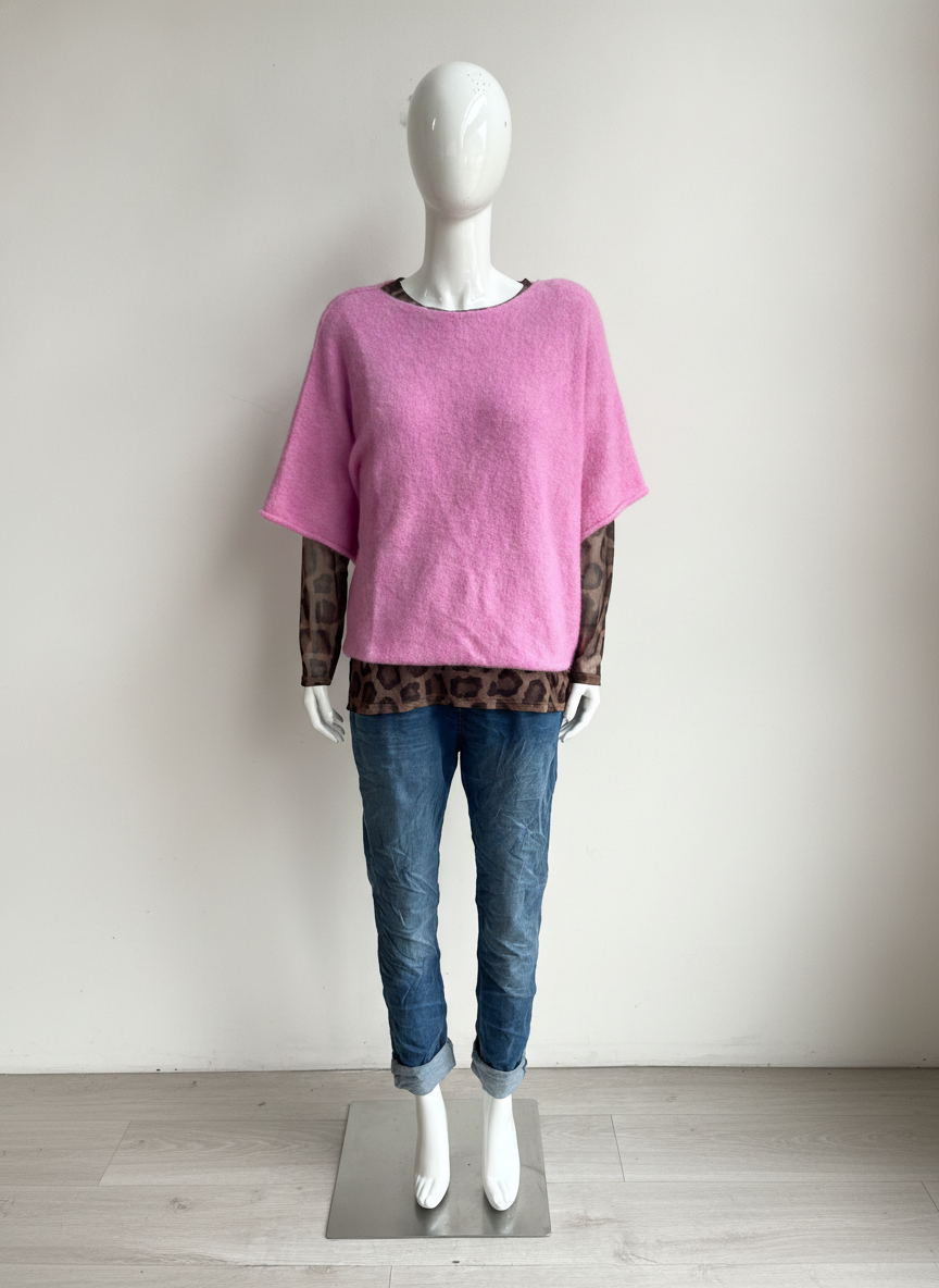 Wool Short Sleeve Jumper