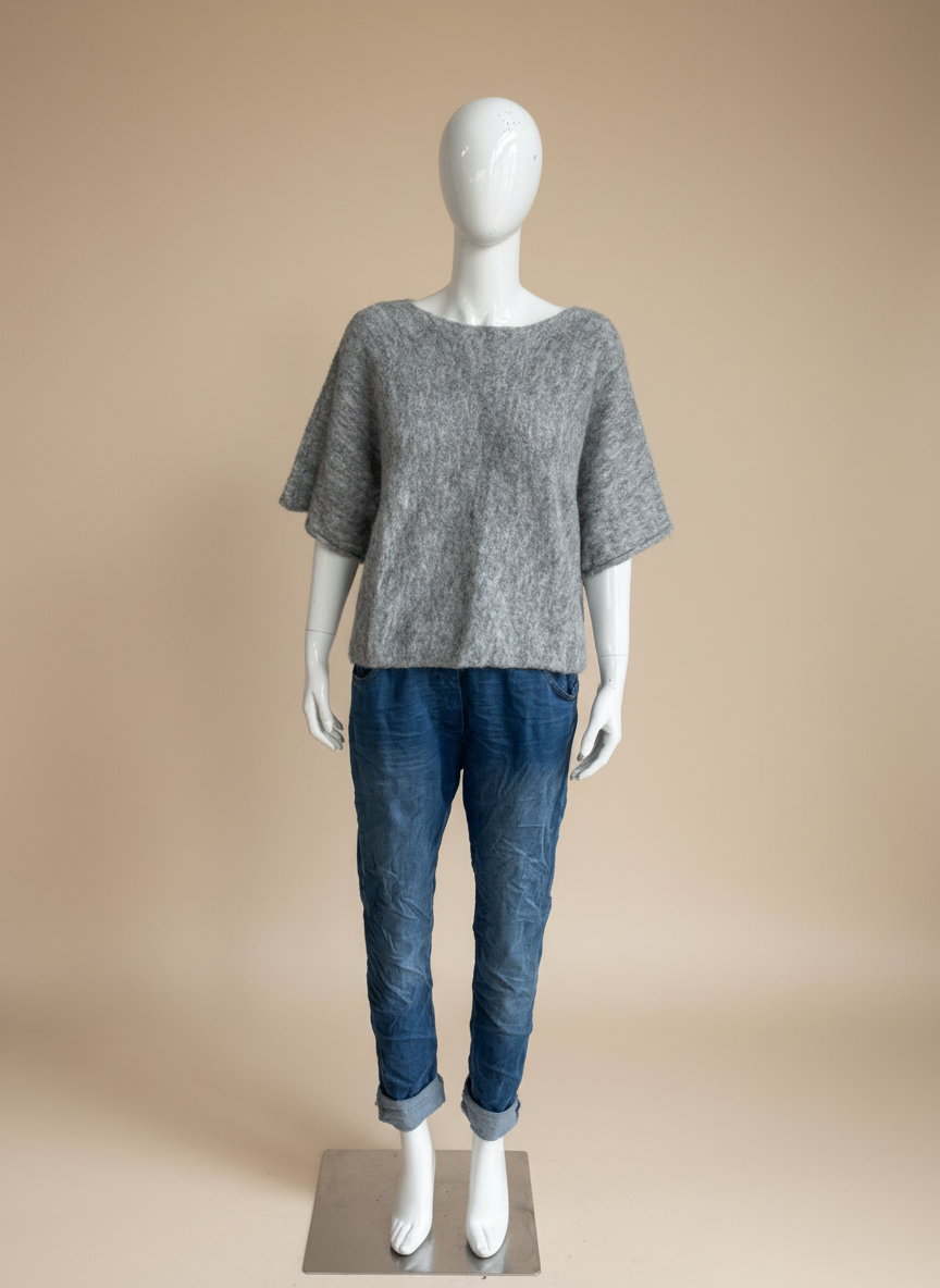 Wool Short Sleeve Jumper