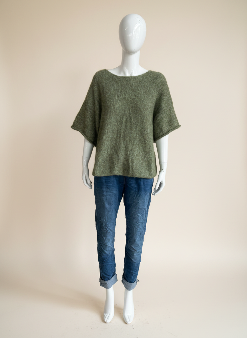 Wool Short Sleeve Jumper