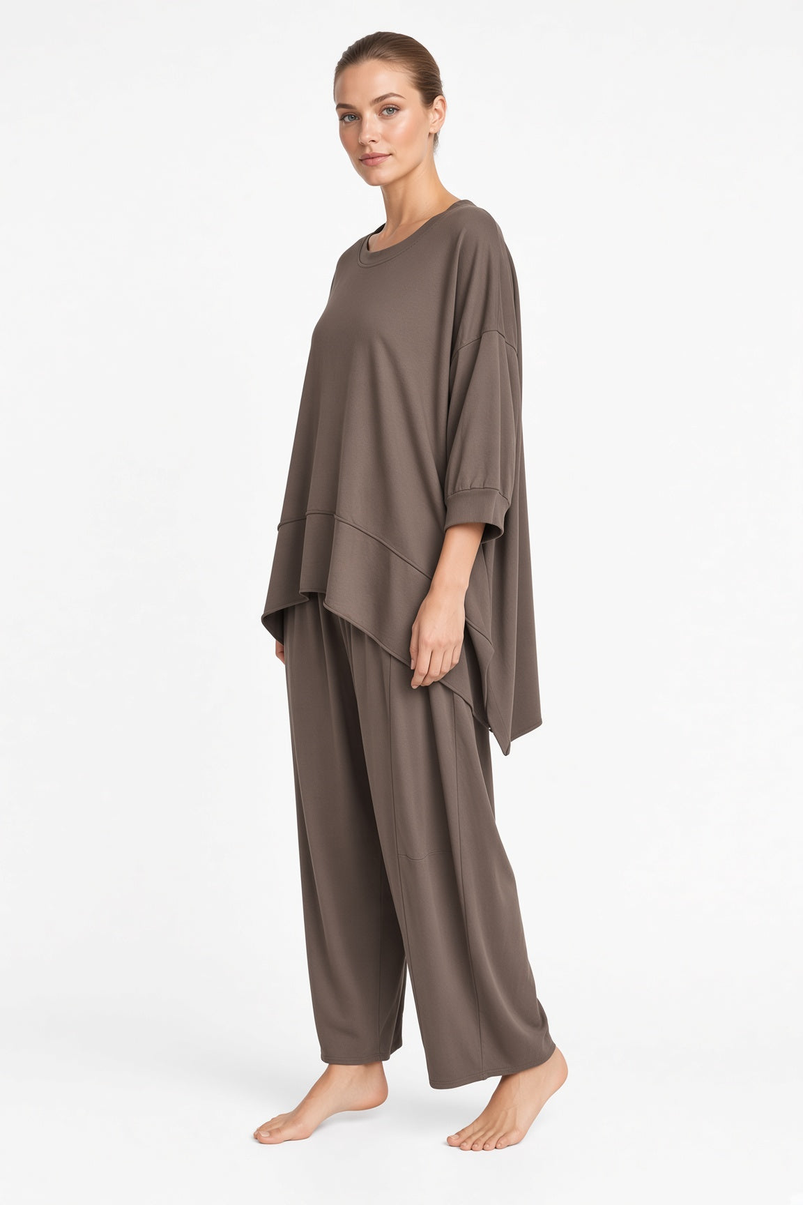Lagenlook Dip Side Sweatshirt