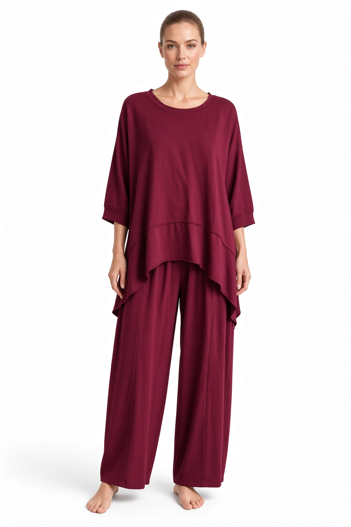 Lagenlook Dip Side Sweatshirt