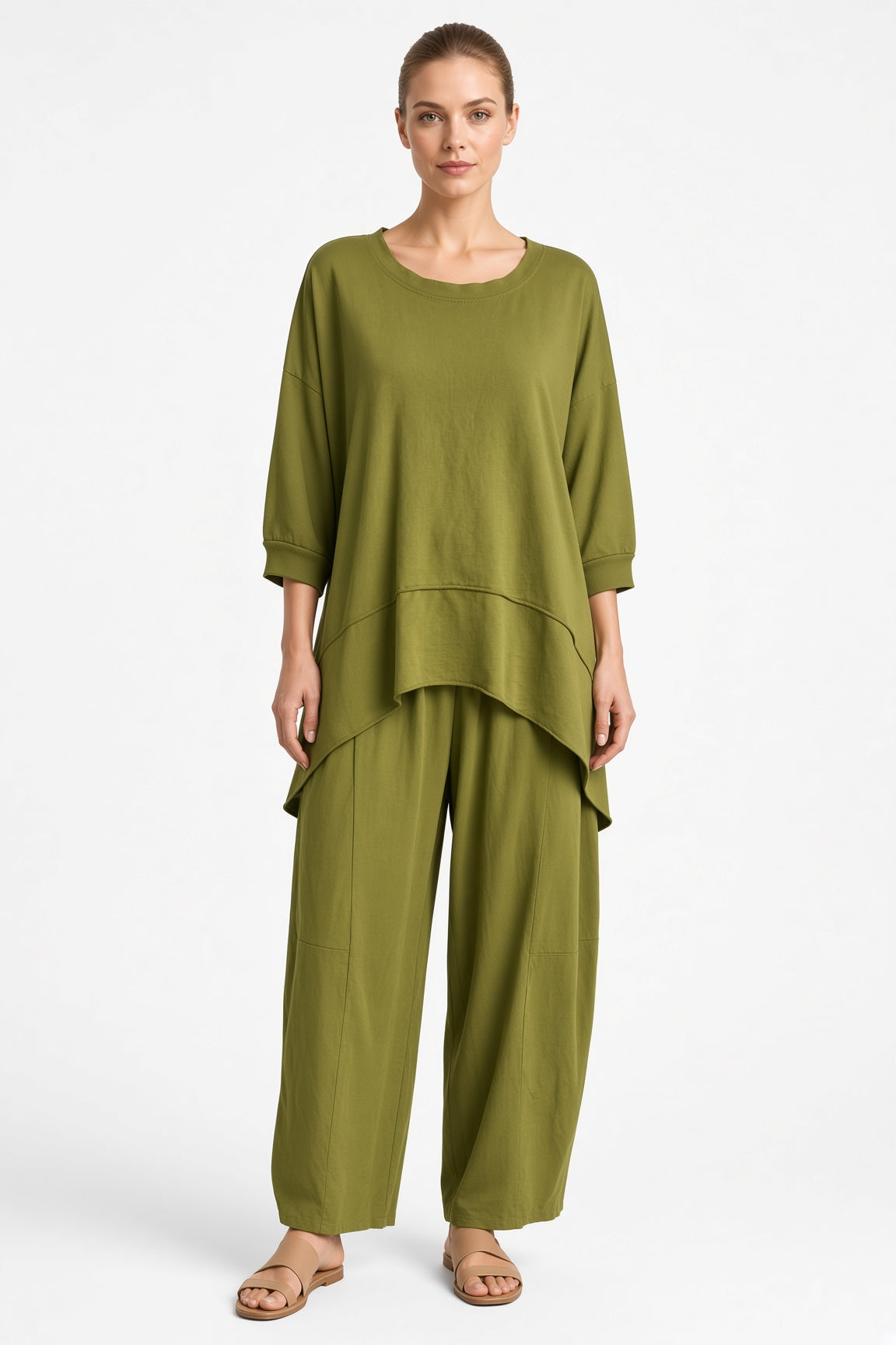 Lagenlook Dip Side Sweatshirt