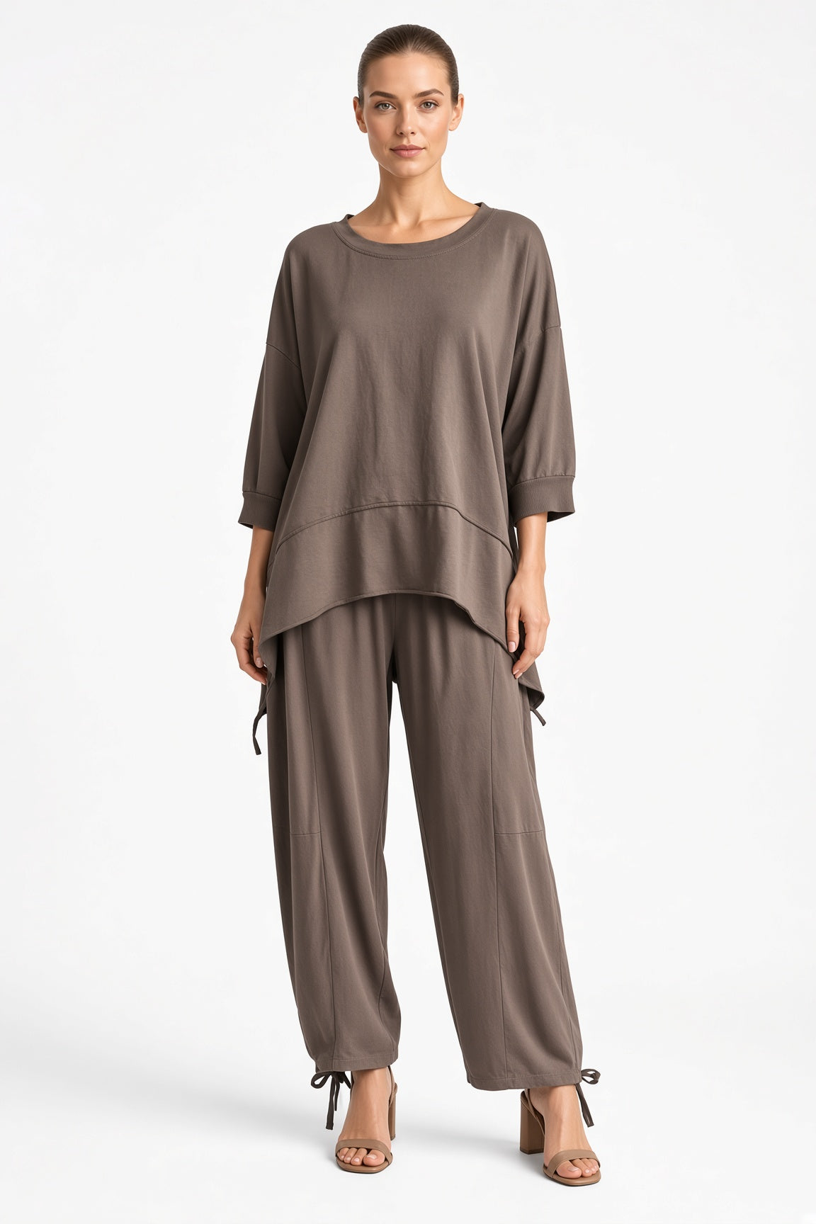 Lagenlook Dip Side Sweatshirt
