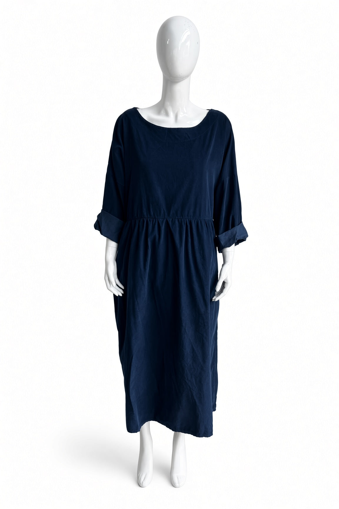 Corduroy Smock Dress Lagenlook