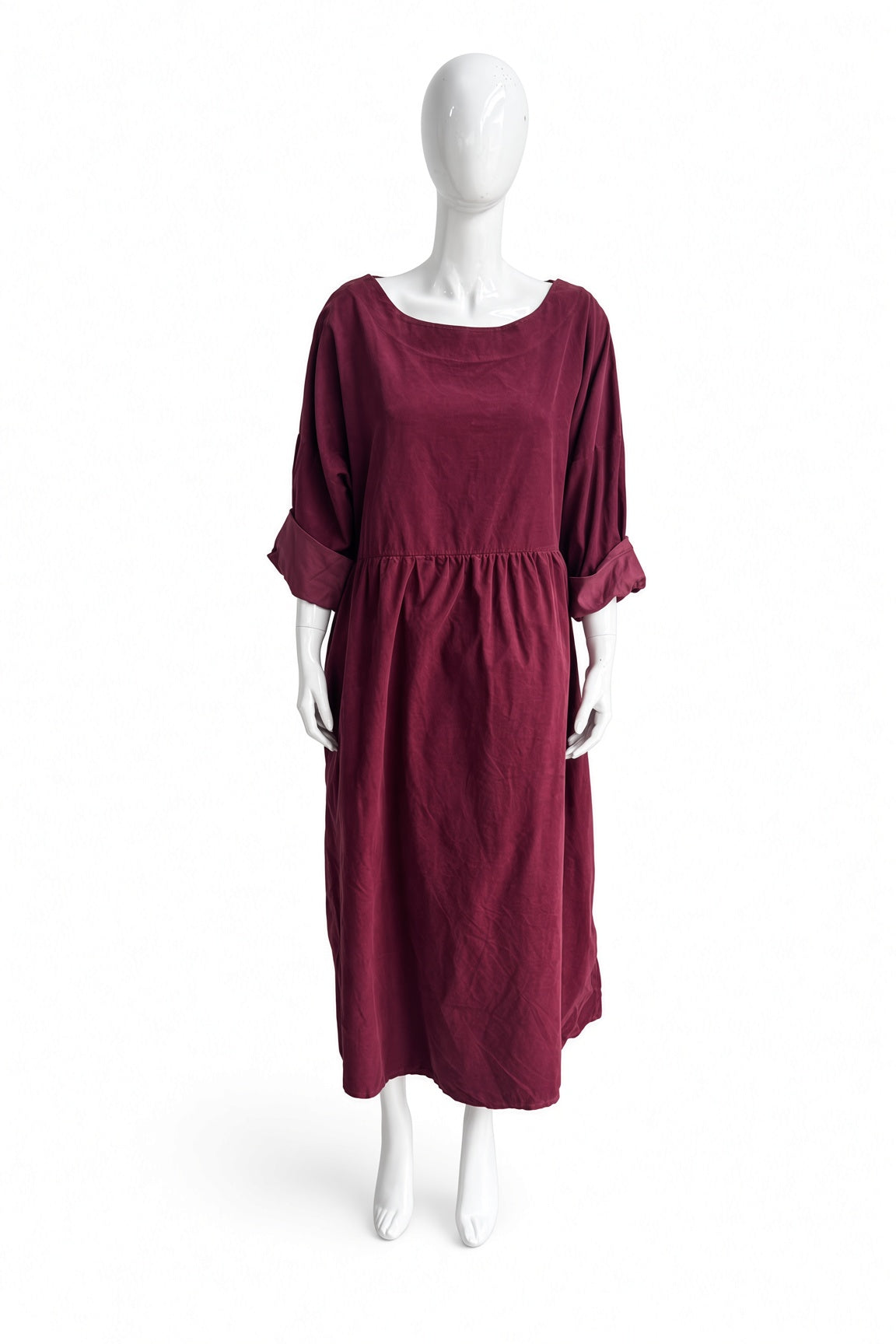 Corduroy Smock Dress Lagenlook