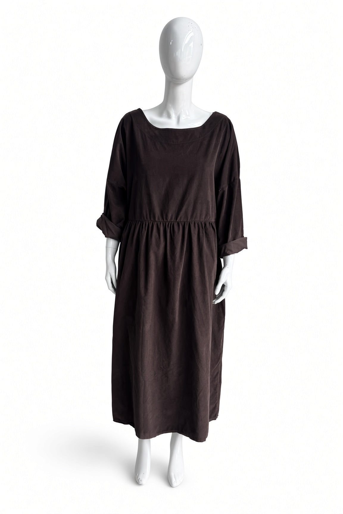 Corduroy Smock Dress Lagenlook