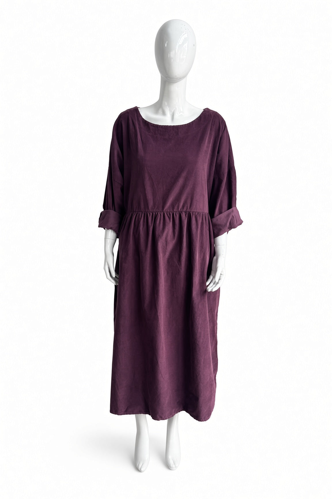Corduroy Smock Dress Lagenlook