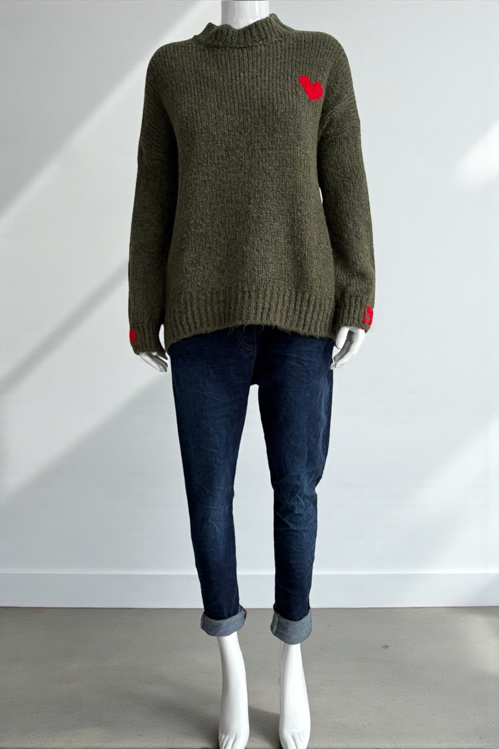 Made in Italy Wool Heart Jumper