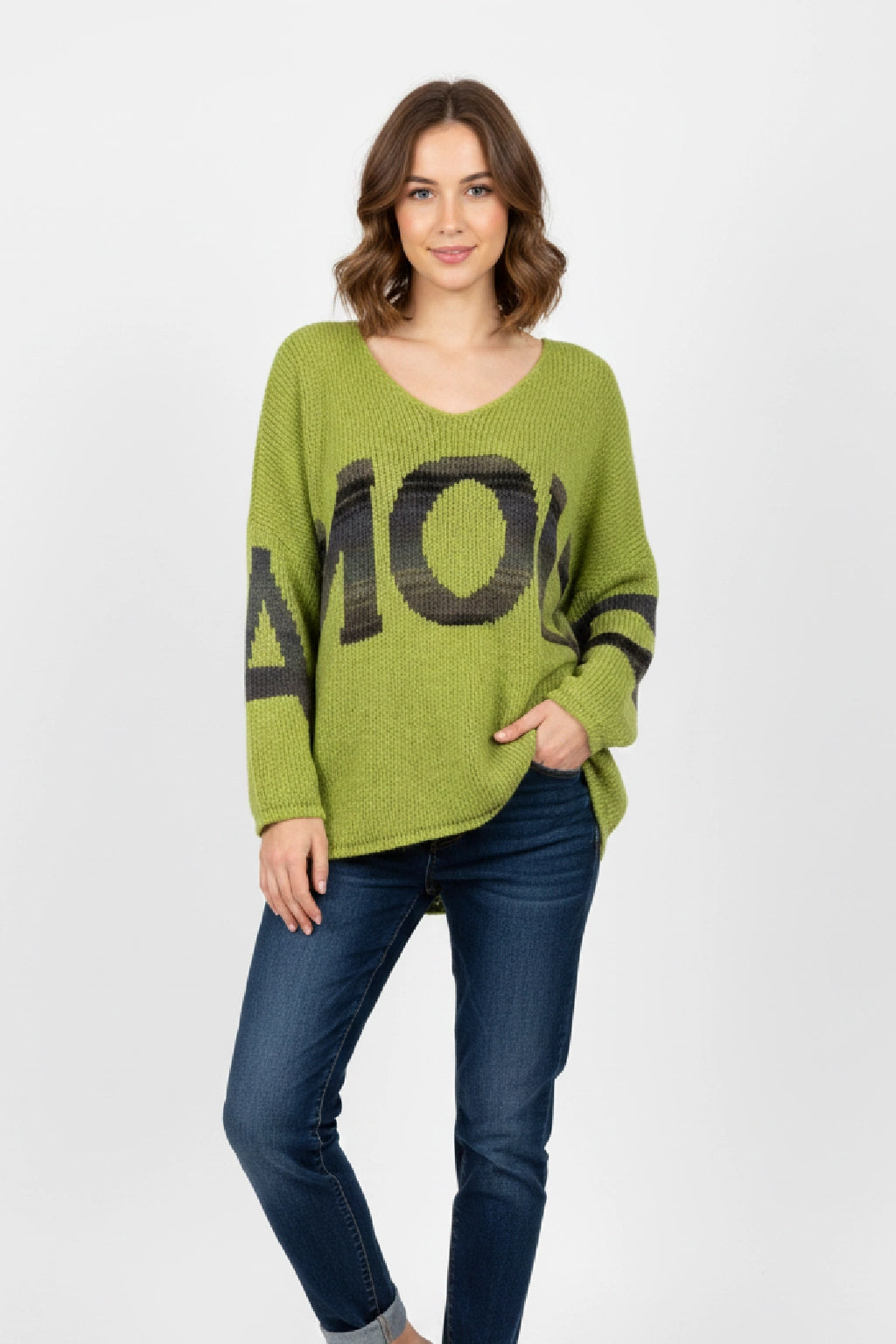 Made in Italy Wool Slouch Amour Jumper