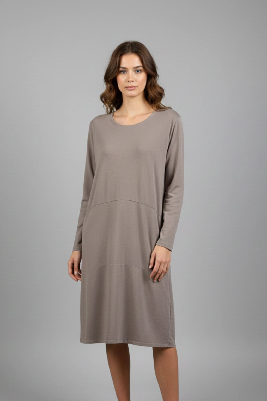 Made in Italy Cocoon Sweat Tunic Dress Lagenlook