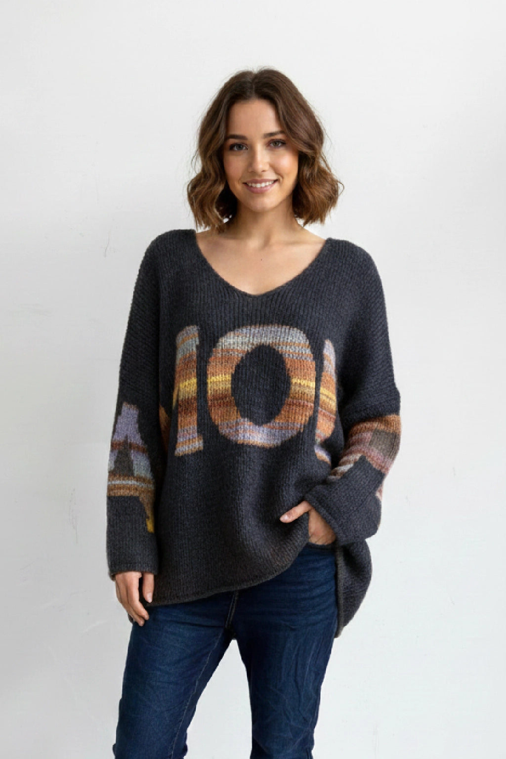 Made in Italy Wool Slouch Amour Jumper