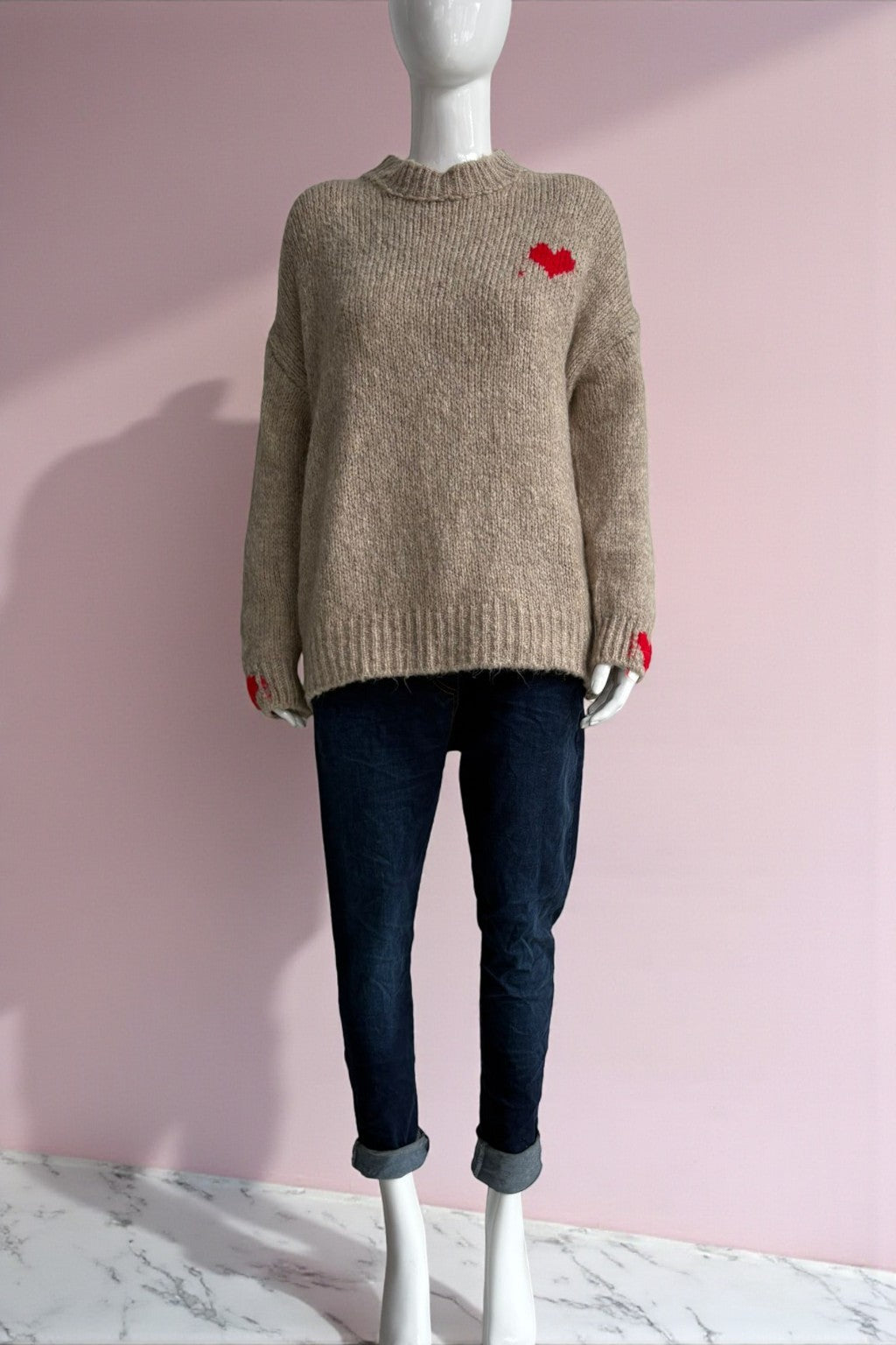 Made in Italy Wool Heart Jumper
