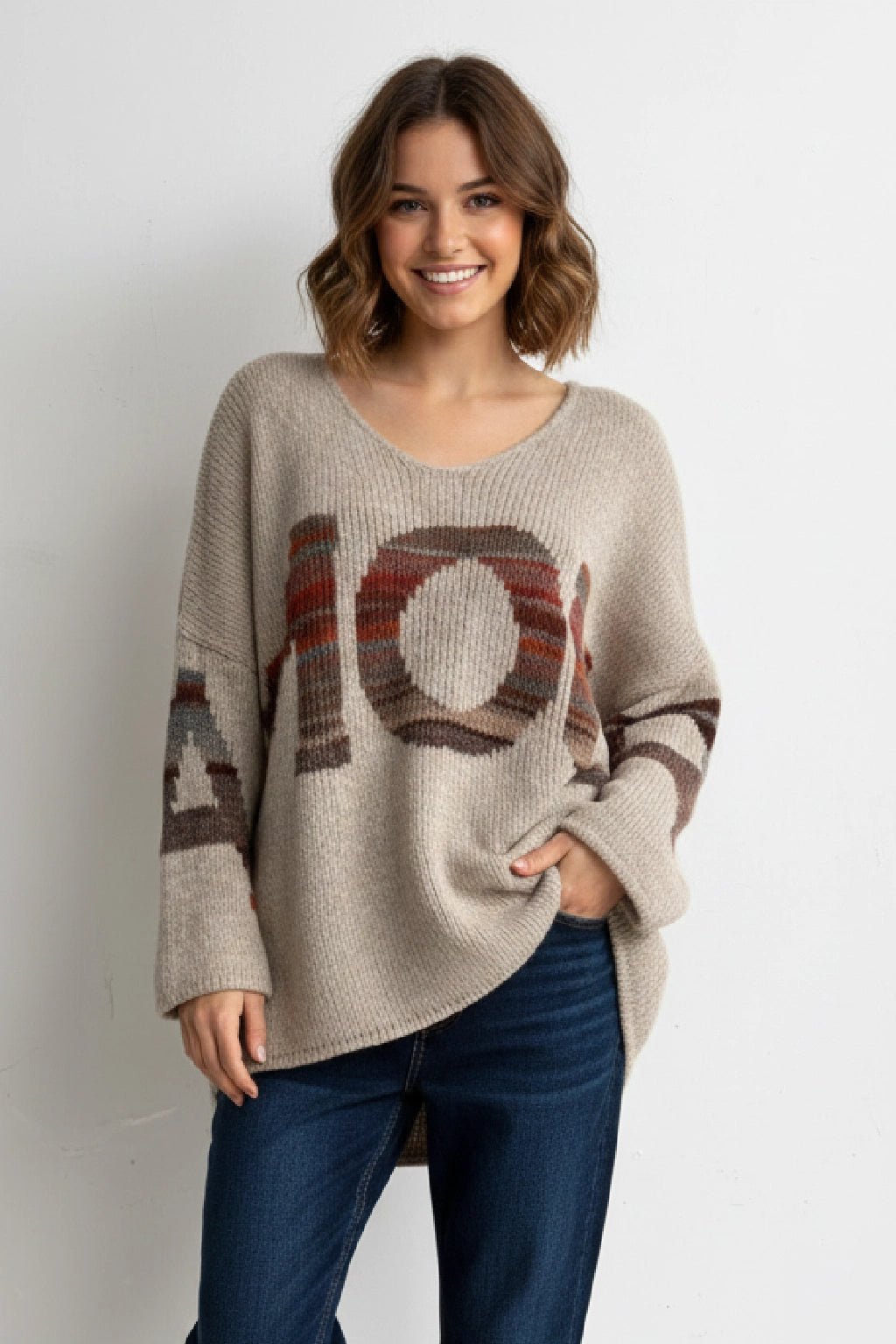 Made in Italy Wool Slouch Amour Jumper