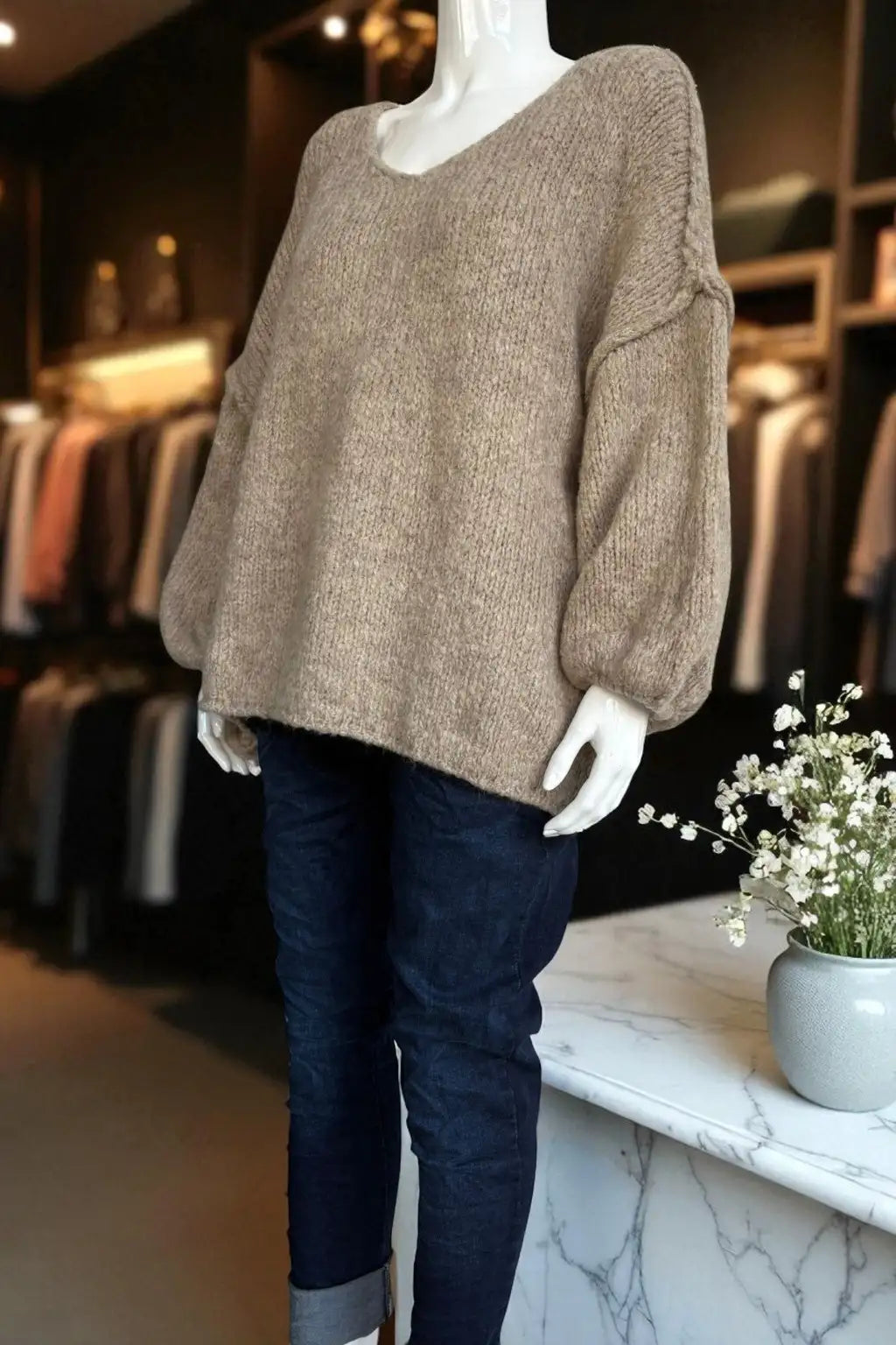 Wool Seam out Knit