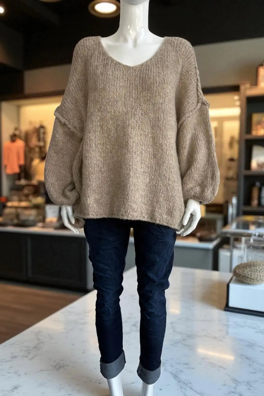 Wool Seam out Knit