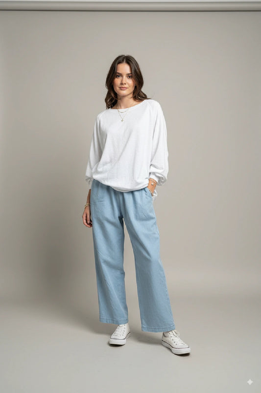 Women's High-Waisted Relaxed Fit Straight-Leg Jeans