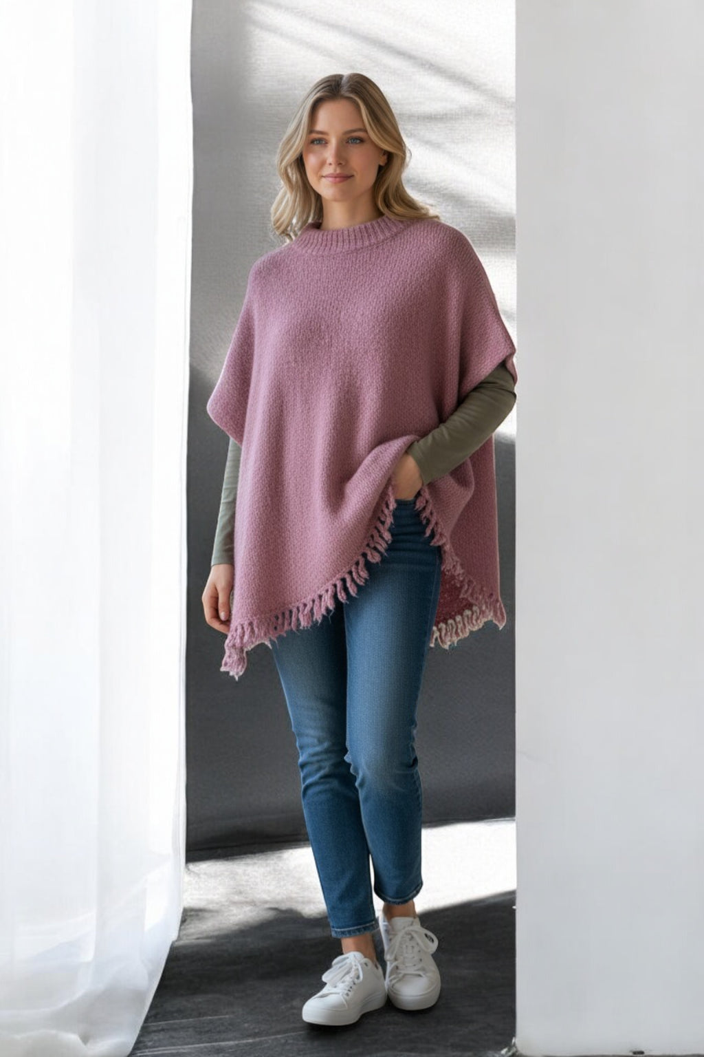 Wool Sleeveless Knitted Tassel Jumper