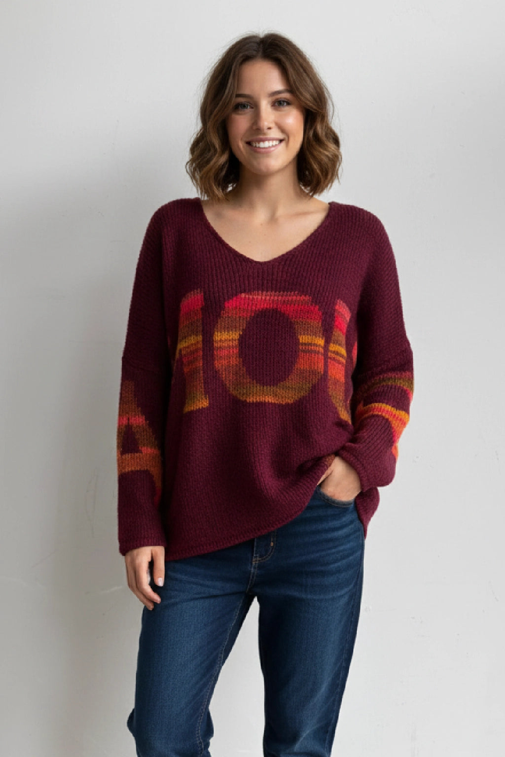 Made in Italy Wool Slouch Amour Jumper